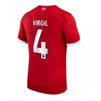 Camisa de Futebol Liverpool Virgil van Dijk #4 Equipamento Principal 2023-24 Manga Curta